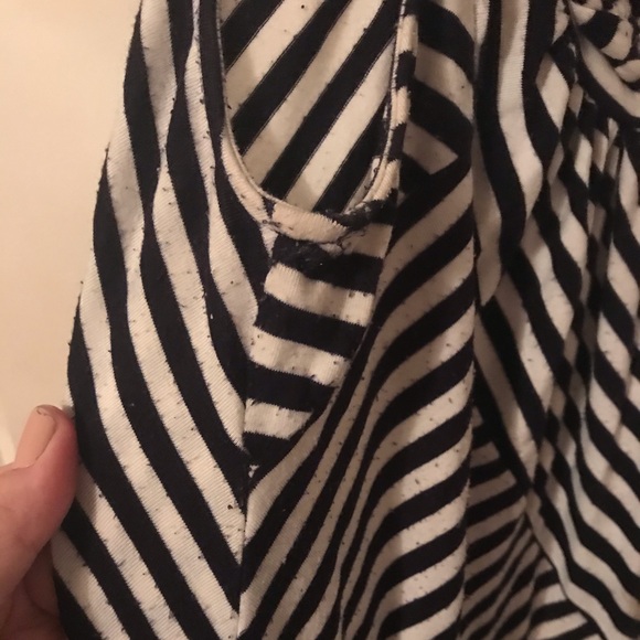 Cynthia Rowley Maxi Dress Navy/White Striped - Picture 7 of 7